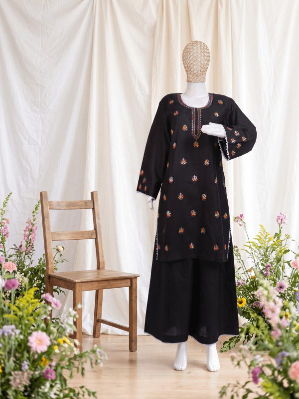 Riwaayat — Onyx & Copper — handcrafted Aari suit by NOUR